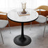 Leisure Dining Table: Round Dining Table No Chairs Sintered Stone Kitchen Coffee Table Pedestal Base