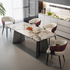 Set of 1/ 2 Microfiber Leather Upholstered Dining Chairs with Wide Seat Leisure Kitchen Chairs