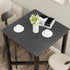 Square Pub Table Bar Table Sintered Stone-top Bistro Kitchen Dining Table