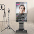 TV Floor Stand on Wheels with Storage Shelves Trolley TV Mount for 32’’-65'' TV LCD