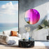 Round Wall Hanging Mirror with Iridescent Effect Dazzling Glass Decor Mirror