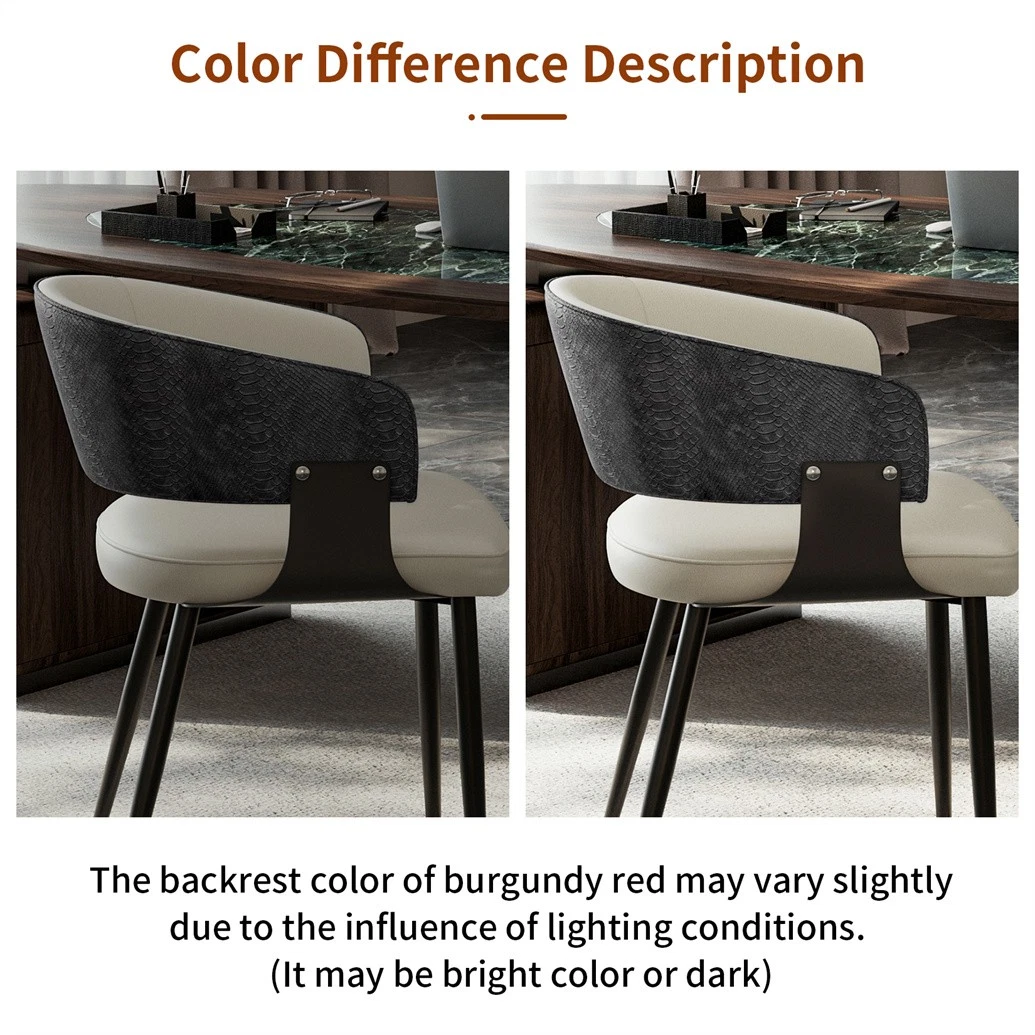 Set of 1/ 2 Microfiber Leather Upholstered Dining Chairs with Wide Seat Leisure Kitchen Chairs