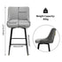 360° Swivel High Bar Stools Upholstered Height Kitchen Island Leather Counter Chair