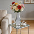 Silver Crushed Diamond Table Flower Vase for Dried Flowers Mirrored Table Centerpiece