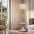 Tripod Led Floor Lamp: Modern Free Standing Floor Lamp with Sintered Stone Shelves