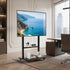 Industrial Rolling TV Floor Stand for 40-100” LCD Screens Height Adjustable TV Cart Mount