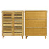 2/3 Doors Bamboo Shoes Storage Cabinet with Slatted Doors & Shelves for Entryway, Hallway