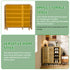 2/3 Doors Bamboo Shoes Storage Cabinet with Slatted Doors & Shelves for Entryway, Hallway