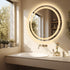 Round Anti-fog Bathroom Mirror Backlight