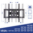 TV Wall Mount Full Motion Articulating Tilting Swivel Mount, VESA up to 400x400mm