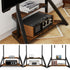 Heavy Duty Mobile TV Floor Stand with Wheels TV Mount Stand TVs Entertainment Center