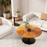 Round Living Room Side Table Set, Two Packages Shippment