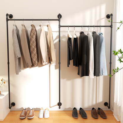Industrial Pipe Clothing Rack ForClothes Shops, Bedroom Closet