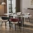 Set of 1/ 2 Microfiber Leather Upholstered Dining Chairs with Wide Seat Leisure Kitchen Chairs