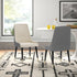 Set of 2 Upholstered Dining Room Chair Wide Seat Leisure Chair