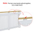 FATIVO Radiator Cover | Intenal Height 90.5cm | Vertical Slatted White Radiator Cover w/ Wood-grain Top, MDF Heater Cover