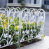 5Panels Decorative Garden Fence Coated Metal Wire Fencing Barrier for Backyards, Paths