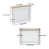FATIVO Radiator Cover | Intenal Height 90.5cm | Vertical Slatted White Radiator Cover w/ Wood-grain Top, MDF Heater Cover