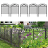 5Panels Garden Fence Anti-rust Thicken Metal Wire Panel Fencing Border