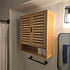 Bathroom Cabinet Bamboo Over-The-Toilet Storage Organizer Wall Mounted Kitchen Shelves