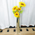 Mirrored Floor Vase: 30” Tall Mirrored Glass Flower Floor Vase for Holding Dried Flowers