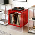 Square Cube Acrylic Record Player Table Open Storage Shelf Acrylic Sofa Side Table