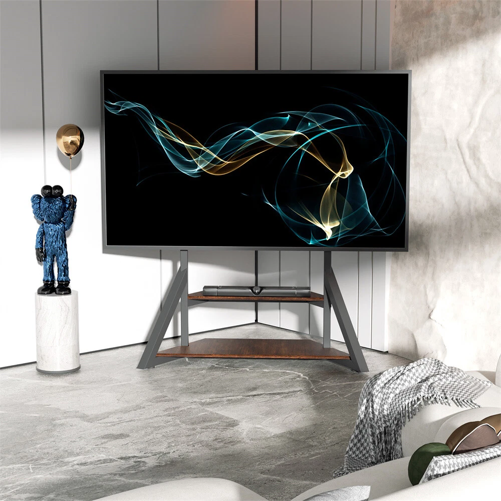 Heavy Duty Mobile TV Floor Stand with Wheels TV Mount Stand TVs Entertainment Center