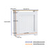 FATIVO Radiator Cover | Internal Height 81cm |  Vertical Slatted Heater Radiator Cover White MDF Radiator Cover with Wood Texture Nature Top for Living Room, Bedroom