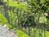 5Panels Decorative Garden Fence Coated Metal Wire Fencing Barrier for Backyards, Paths