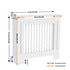 FATIVO High Radiator Cover Wood Cabinet: Internal Height 100cm White Heater Cover, Horizontal/Vertical Slats Radiator Cover Option