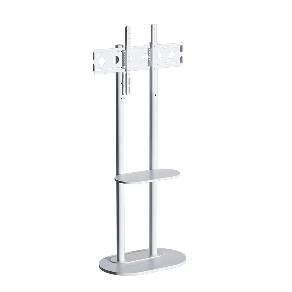 Mid Century TV Floor Stand for 40”-75” Height Adjustable TV Mount