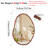 Irregular Wall Mirror: Abstract Asymmetrical Wood Frame Tempered Glass Wall Mirror, Entryway Accent Mirror, Horizontal Vertical Hanging