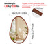 Irregular Wall Mirror: Abstract Asymmetrical Wood Frame Tempered Glass Wall Mirror, Entryway Accent Mirror, Horizontal Vertical Hanging
