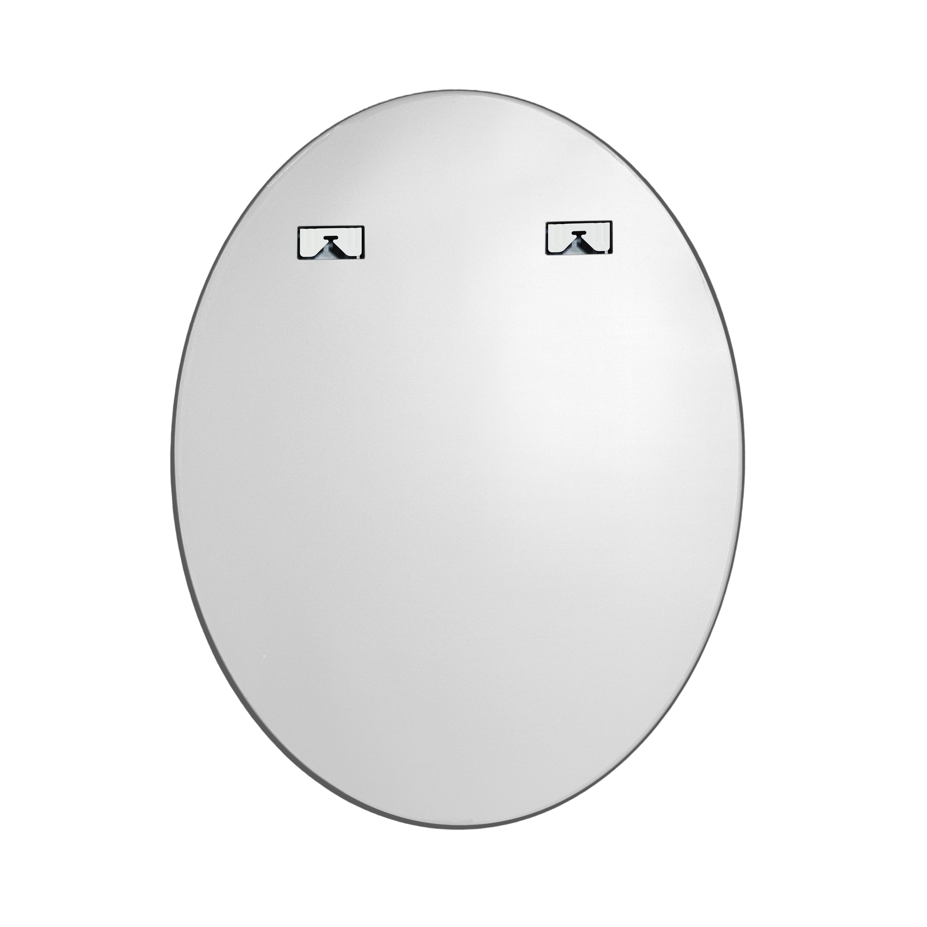 New Release Vertical Black Oval Wall Mirror Aluminum Frame Wall-mounted Hanging Mirror