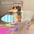 Iridescent Acrylic End Table Clear Rainbow Effect - Add a Splash Of Color