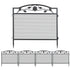 5Panels Garden Fence Anti-rust Thicken Metal Wire Panel Fencing Border