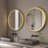 Illuminated Bathroom Mirror with Hanging Rope - Touch Control, Color-changing
