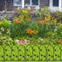 5Panels Decorative Garden Fence Coated Metal Wire Fencing Barrier for Backyards, Paths