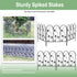 5Panels Decorative Garden Fence Coated Metal Wire Fencing Barrier for Backyards, Paths