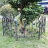 5Panels Decorative Garden Fence Coated Metal Wire Fencing Barrier for Backyards, Paths