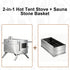 Wood Burning Sauna Stove Kit: 2 in 1 Portable Stainless Steel Heater Tent Stove for Outdoor Tents, Outdoor Sauna Hot Tent Stove with Chimney Pipes