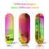 Long Oblong Iridescent Effect Wall Mirror with Iridescent Effect Dazzling Glass Mirror