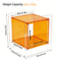 Square Cube Acrylic Record Player Table Open Storage Shelf Acrylic Sofa Side Table