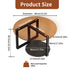 Modern Round Coffee Table Circle Amber-Tinted Tempered Glass Cocktail Table with 2-Tier