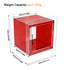 Square Cube Acrylic Record Player Table Open Storage Shelf Acrylic Sofa Side Table