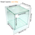 Square Cube Acrylic Record Player Table Open Storage Shelf Acrylic Sofa Side Table