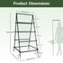 A Frame Cucumbers Trellis Garden Trellis for Climbing Plants with Nylon Netting