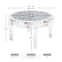 Clear Mirrored Center Table Coffee Table Crystal Diamonds Inlay Accent Table