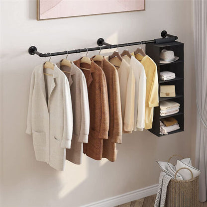70.8” Industrial Pipe Clothes Rack Detachable Hanging Bar