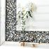 Rectangle Wall Accent Mirror with Crystal Crush Diamonds Inlay